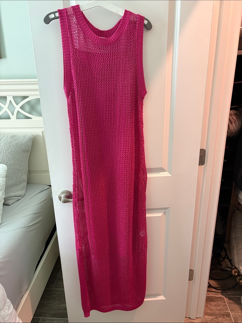 a new day Bright Fuchsia Sleeveless Knit Maxi Dress